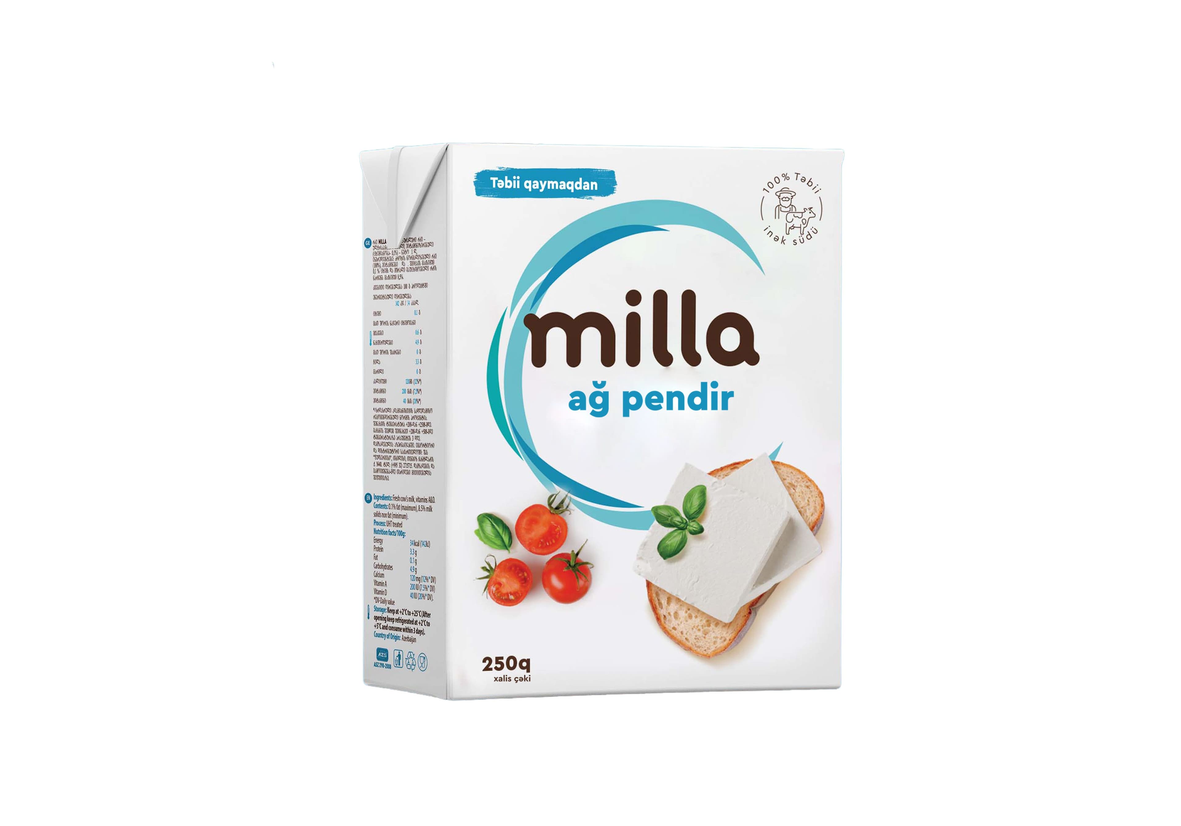 Milla Ağ Pendir 250 qr