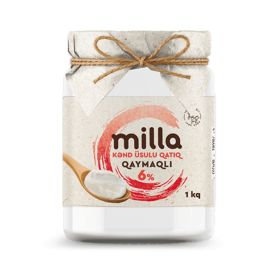 Milla Qaymaqlı Qatıq 6% 1 kq