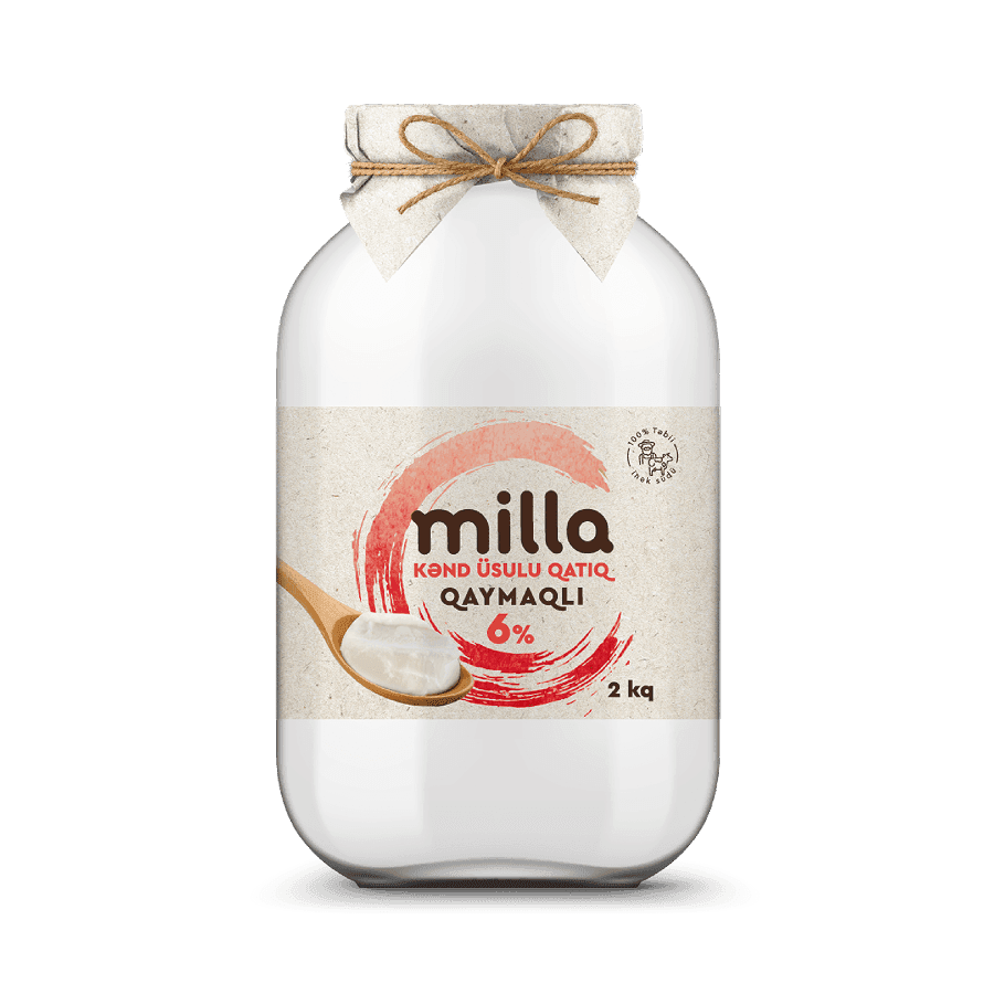 Milla Qaymaqlı Qatıq 6% 2 kq