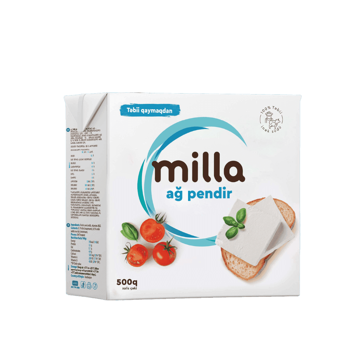 Milla Ağ Pendir 500 qr