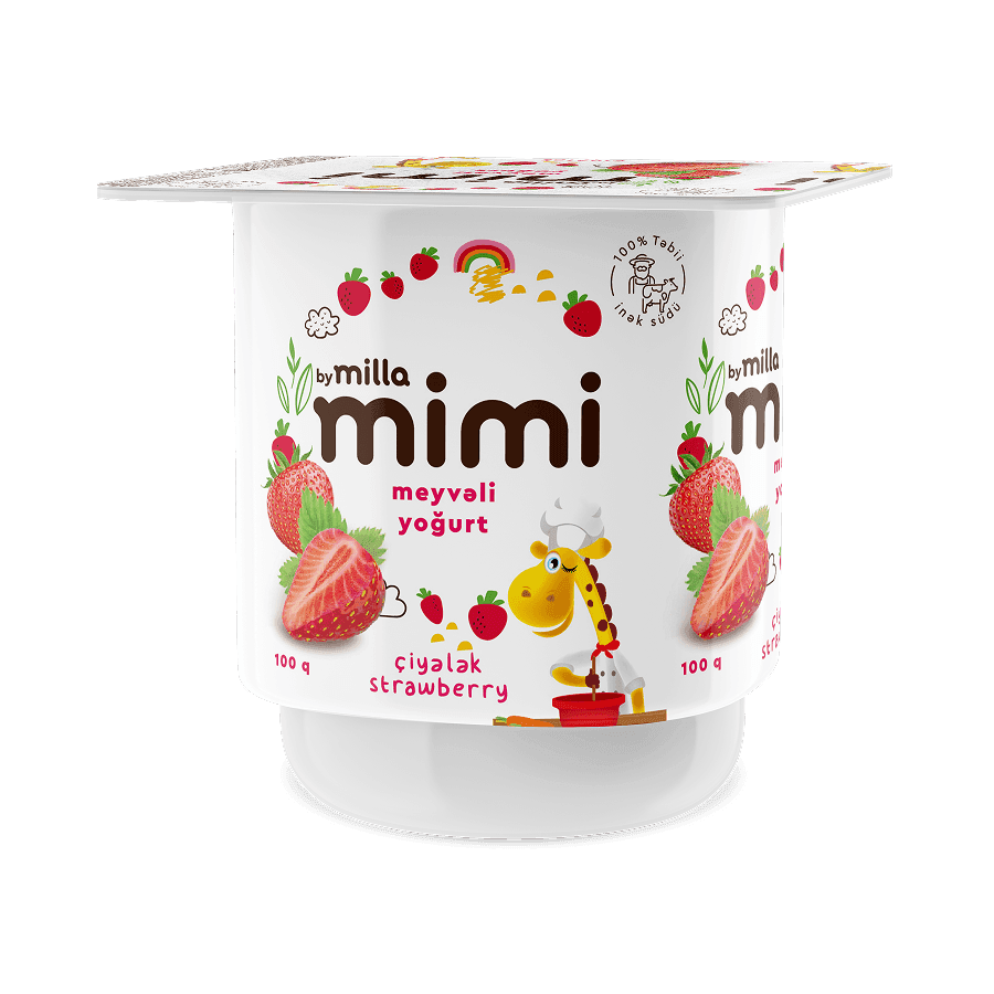 Mimi Yoğurt Çiyələk 100qr