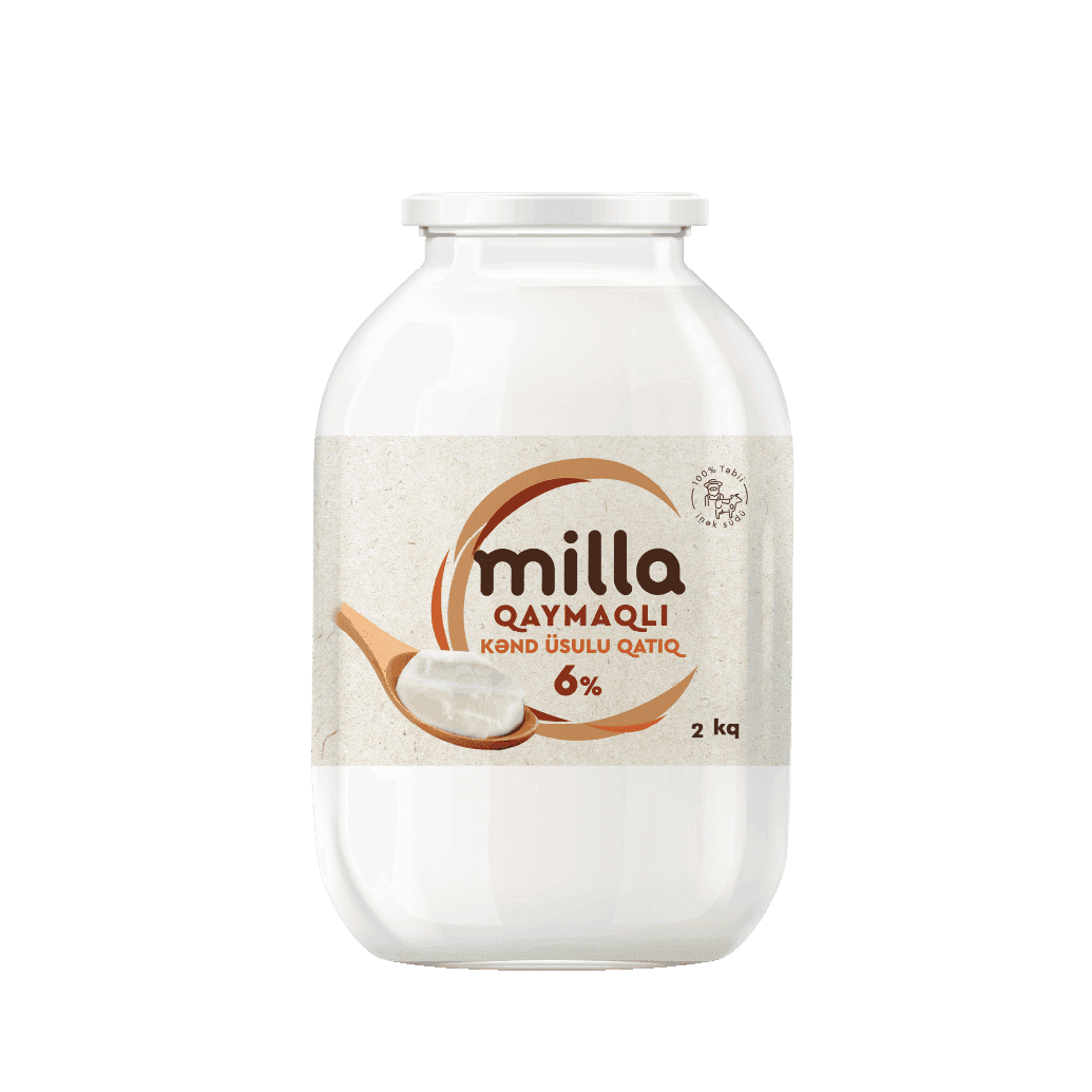 Milla Qaymaqlı Qatıq 6% 2 kq